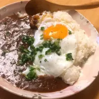 カレーライス目玉焼きのせ|Hikariさん