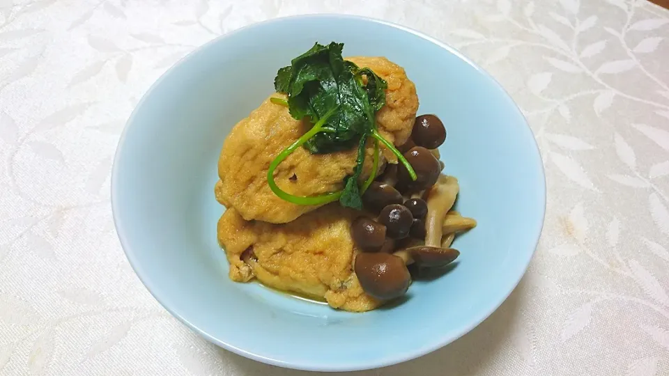 鶏挽き肉と野菜の油揚げ包み|卯月さん