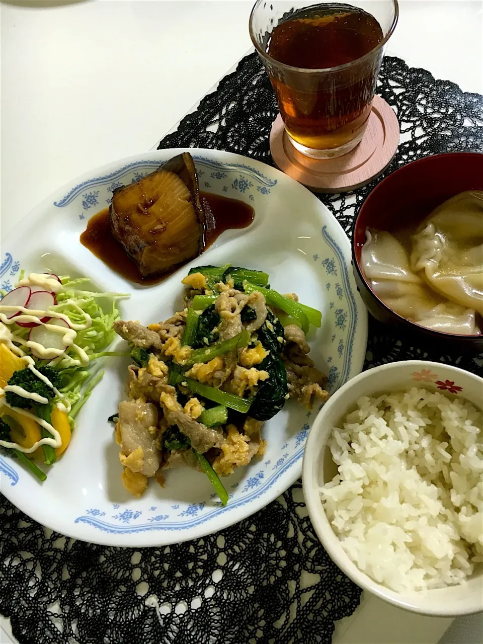 お肉・魚・サラダの晩ご飯|ゆきさん