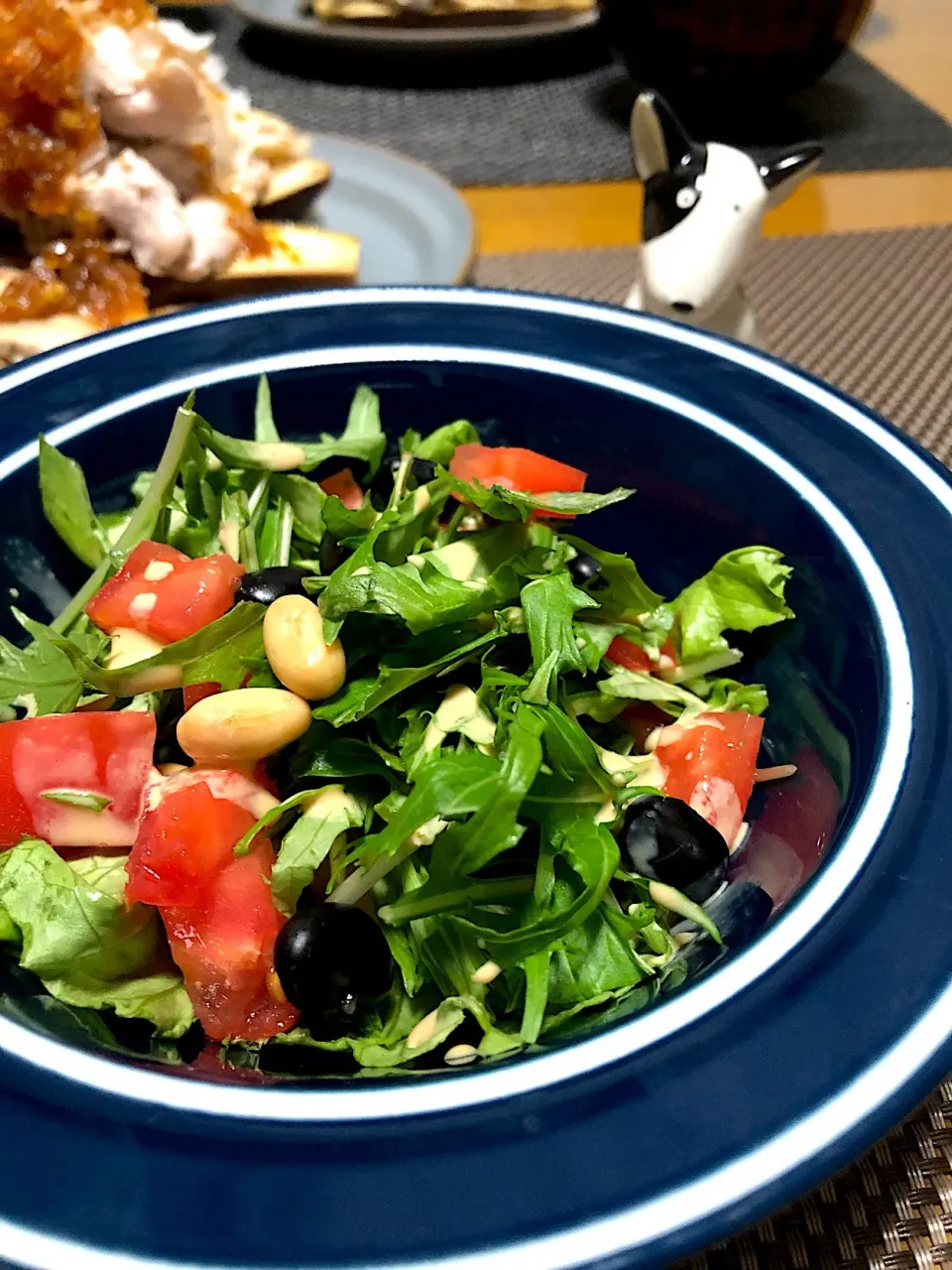 豆豆サラダ🥗練りごまドレッシング|くっきいママさん