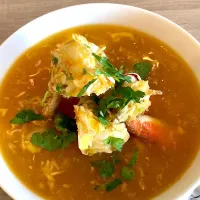 Slippery noodle crab soup|Leensey Benavidesさん