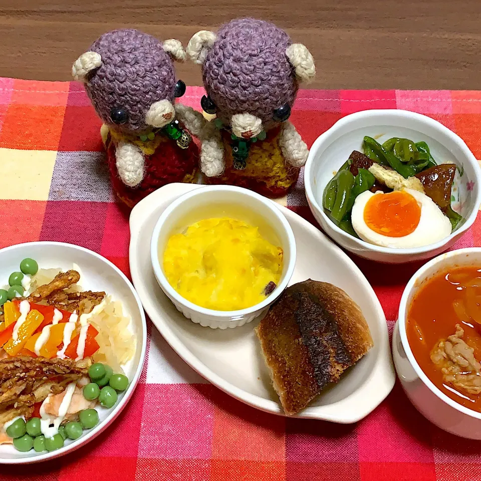 Snapdishの料理写真:朝パン焦がしました(°▽°)|chagashiさん