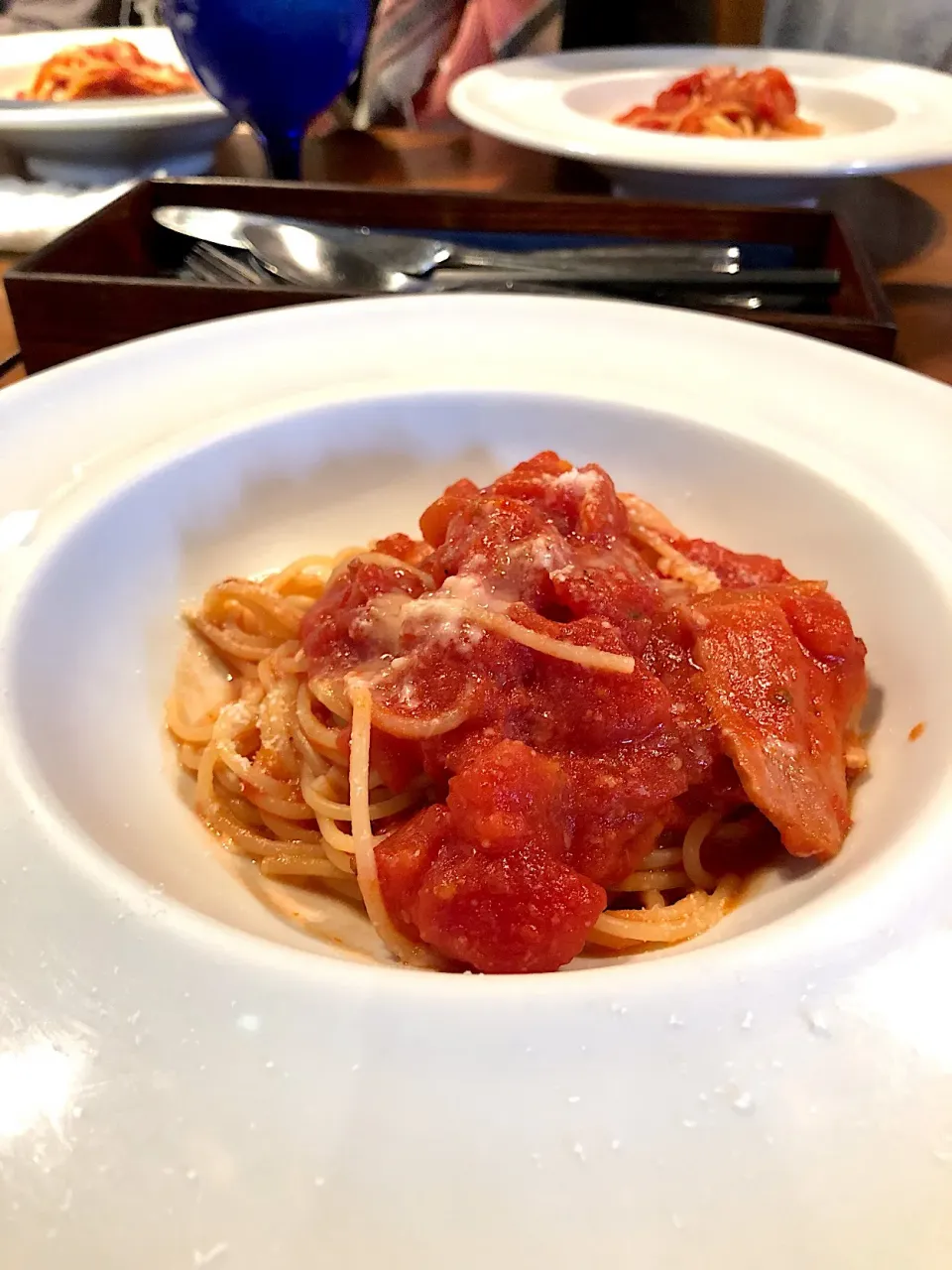 Snapdishの料理写真:トマトリチャーナ  #Pasta #bluebird #阪急オフィスビル  #ランチコース  #1980円コース|しゅがーさん