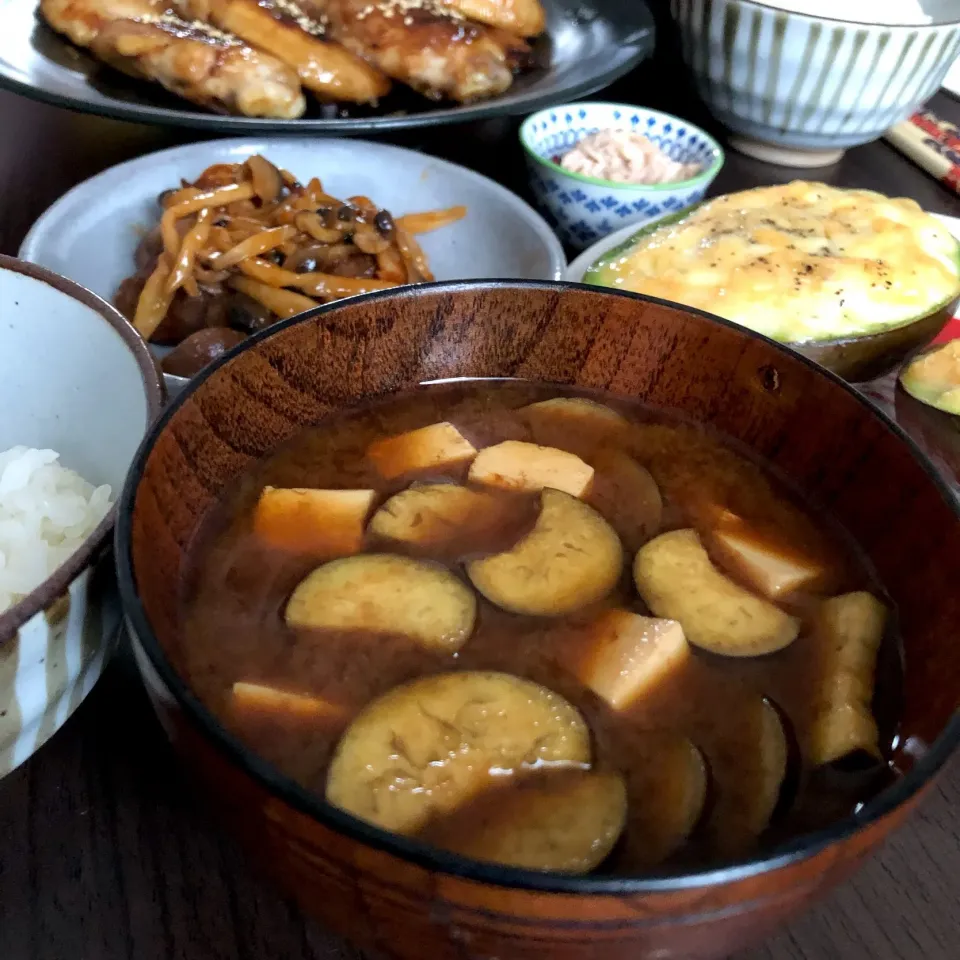 豆腐とナスのお味噌汁♫|ふじこさん