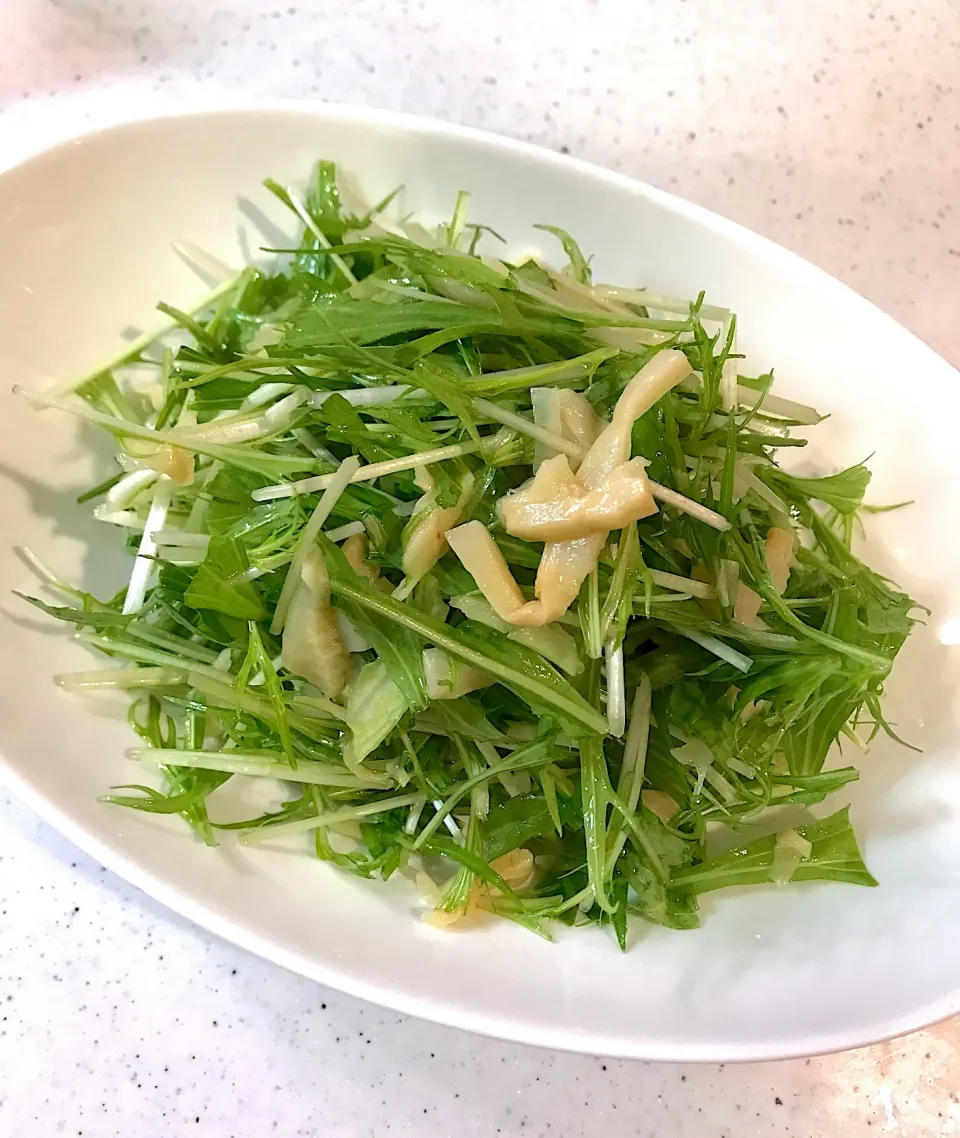 水菜と穂先メンマの和え物|リカさん