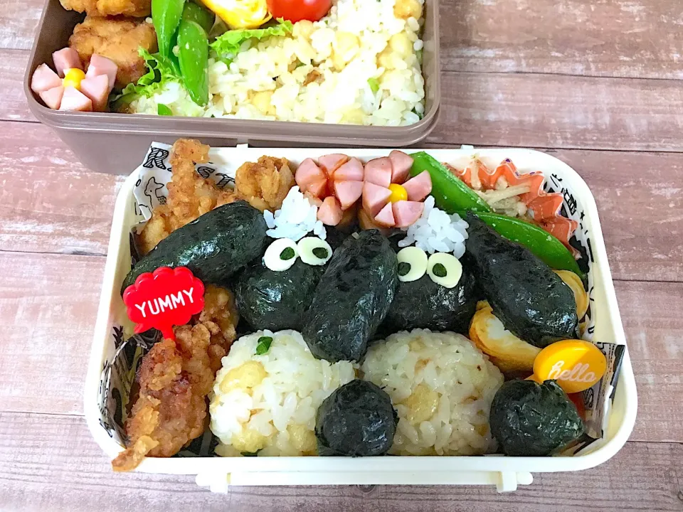 ひつじのショーン弁当
 #キャラ弁  #学童弁当  #お弁当  #娘弁当  #自分弁当 #春休み #春休み弁当  #春休みなので久しぶりの弁当作り  #ひつじのショーン  #ひつじのショーン弁当|こむぎさん