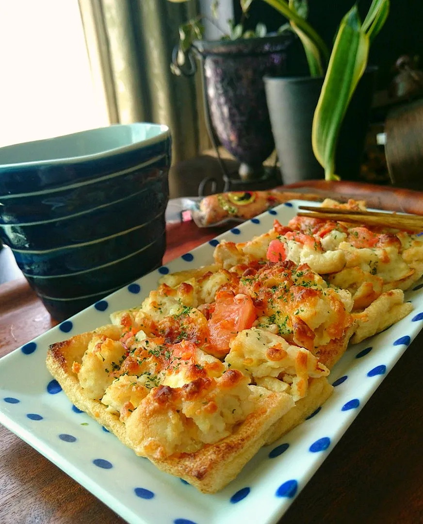 Snapdishの料理写真:ひんこないﾊﾞｼﾞﾙﾁｷﾝﾋﾟｻﾞ|まりおさん