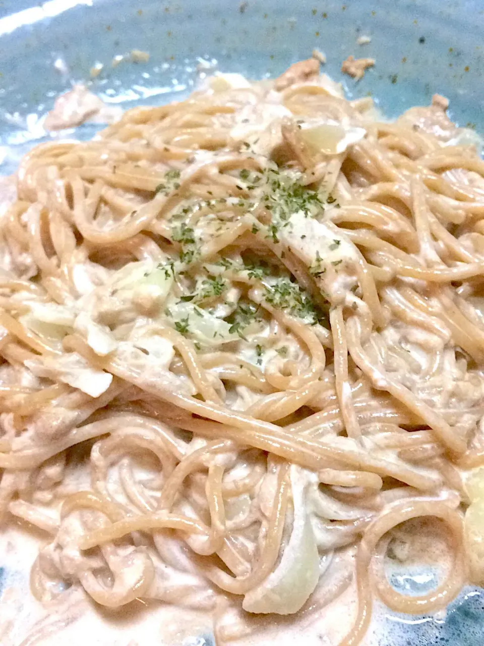 たっぷりツナ&オニオンのタルタルソース和えパスタ🍝|ま〜てぃんさん