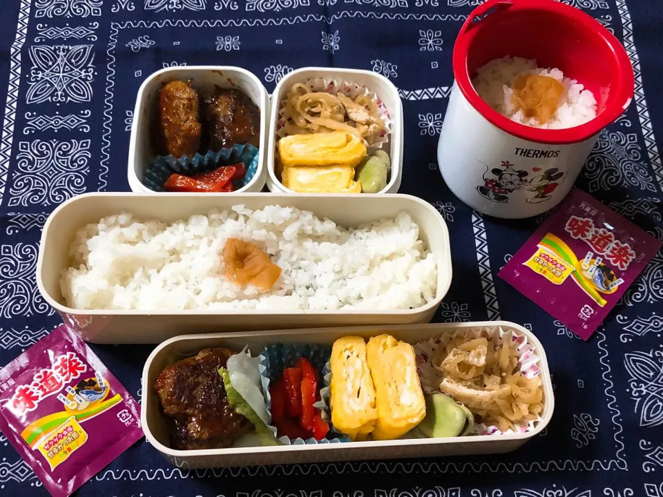 Snapdishの料理写真:2019/03/28(木) 夫弁当＆娘弁当🎵|kiyominさん