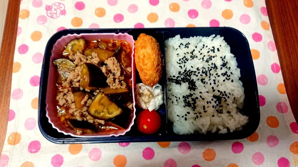 麻婆茄子🎵旦那さんお弁当🎵😊|かおるcitronさん