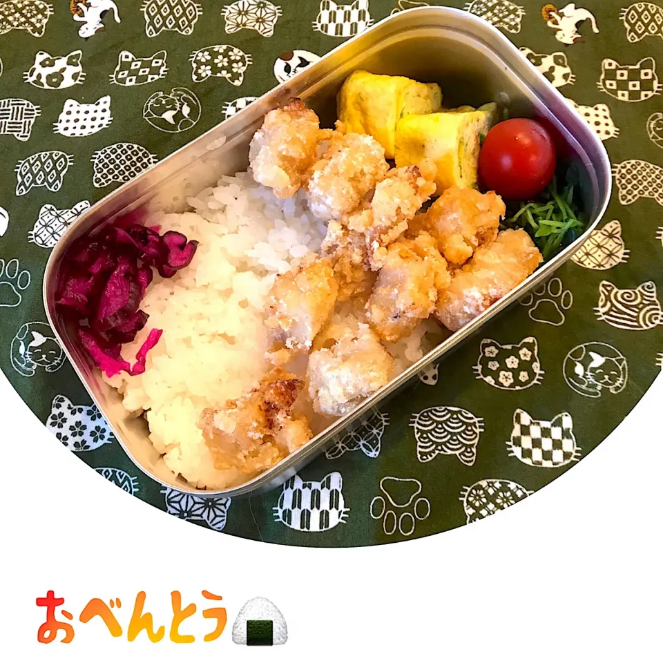 唐揚げ弁当#学童弁当|ぶうぶうばるこさん