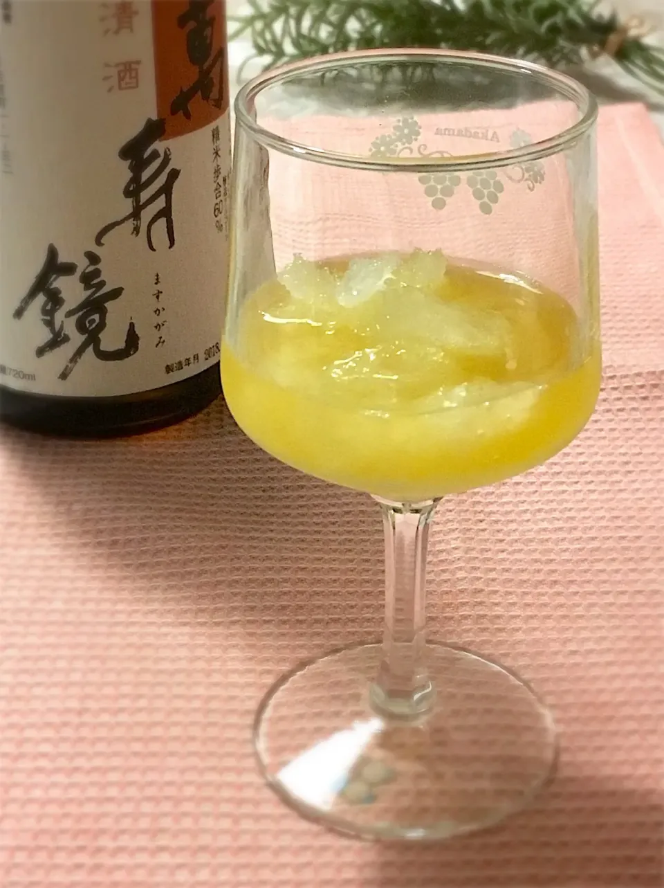 萬寿鏡の日本酒シャーベットカクテル|komekoさん