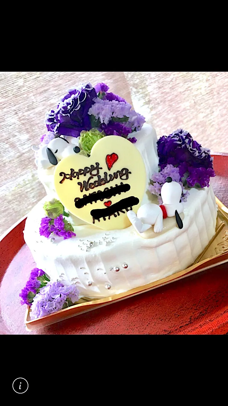 ウエディングケーキ🎂|長さんさん