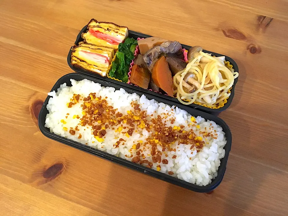 ネギとしめじの和風梅昆布パスタ弁当|Emi Mikadoさん