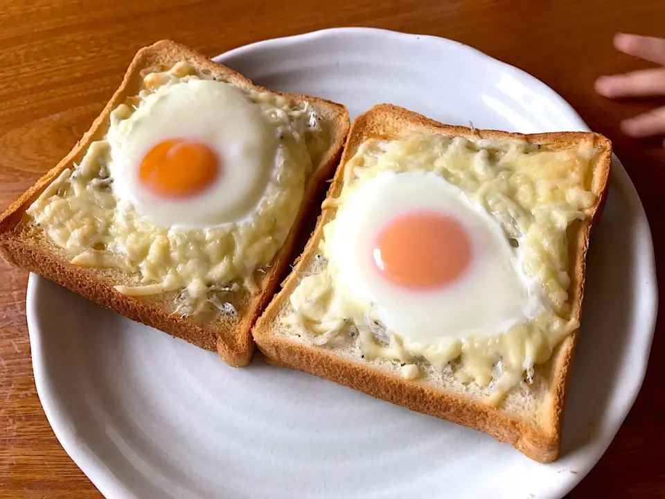 しらす目玉焼きトースト|まゆさん