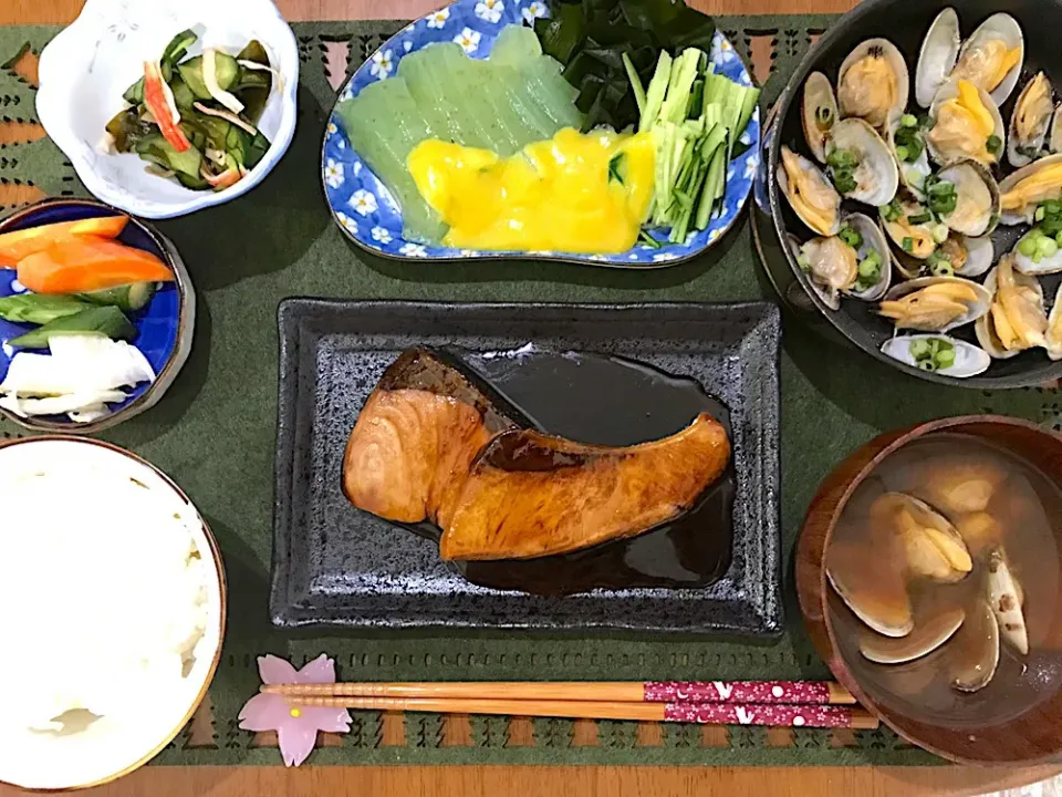 ブリの照り焼き定食|ゆうかさんさん