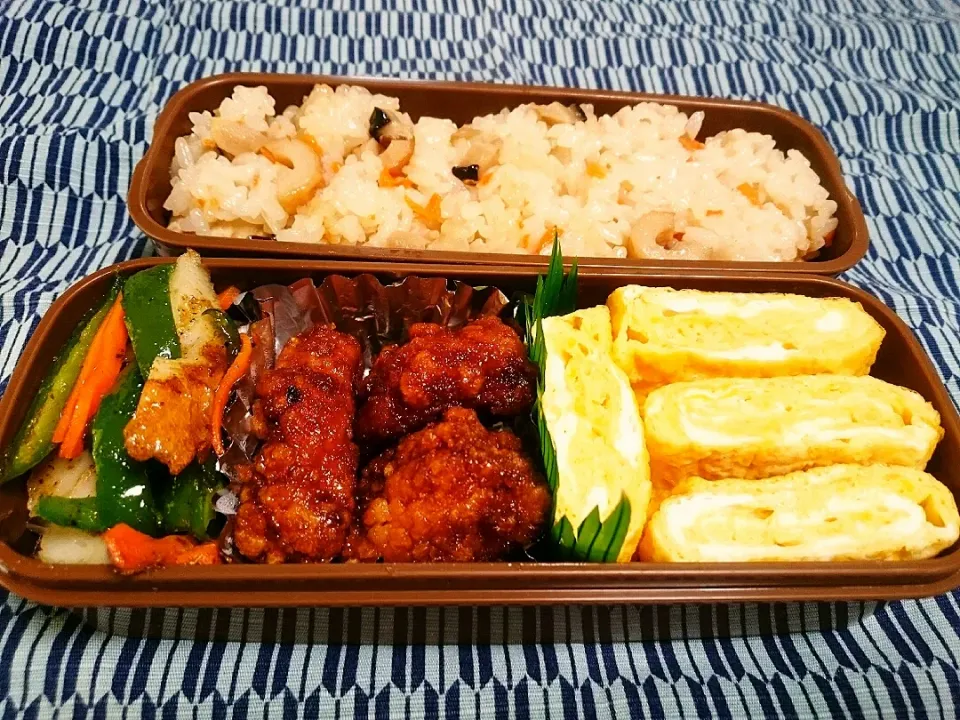 ☆今日のお弁当☆ パパのお弁当作り始めました。|hamamaさん