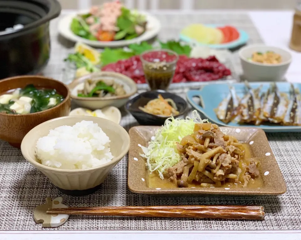 ⸜🌷︎⸝‍生姜焼きがメインの夜ごはん⸜🌷︎⸝‍|ちなちなさん