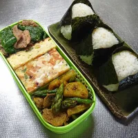 Snapdishの料理写真:旦那さんお弁当190324|きぬよさん