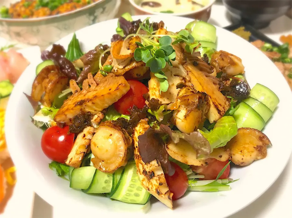 筍とホタテの春サラダ🥗|こにたんさん