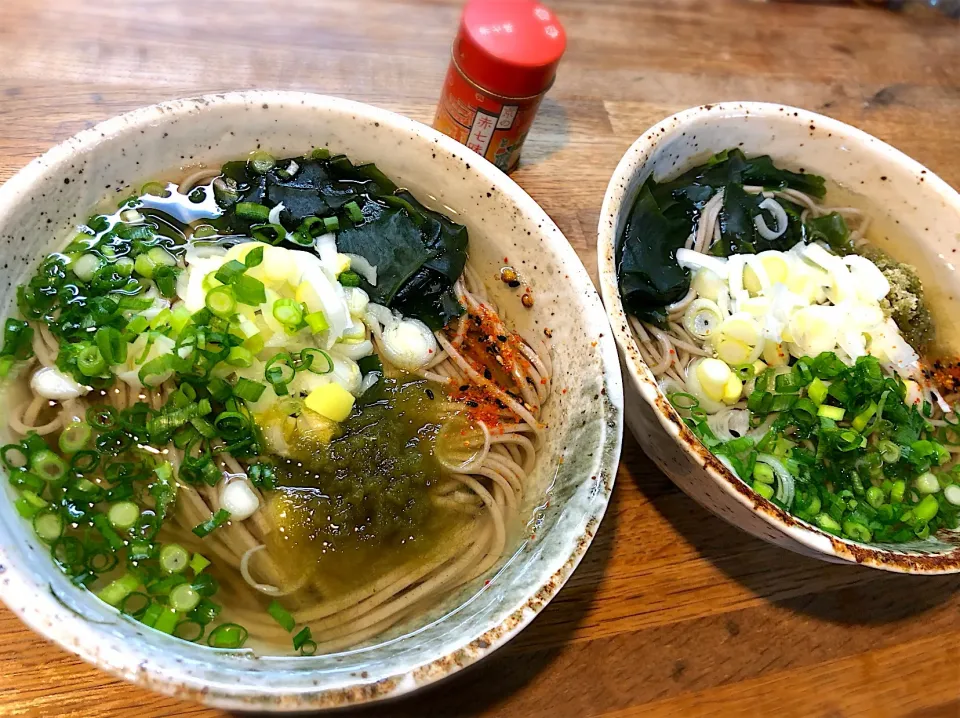 ランチはうちでワカメ蕎麦|じゅんさんさん