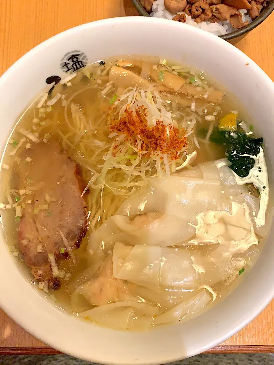 塩専門 ひるがお 海老塩わんたん麺|CSさん