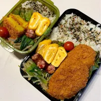 旦那、自分弁当🍙かぼちゃコロッケ弁当☆|きゅうちゃんさん