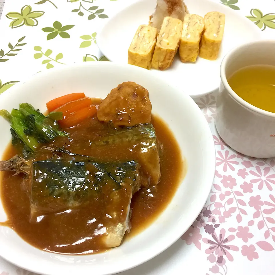 鯖の味噌煮と玉子焼き|まみっこさん