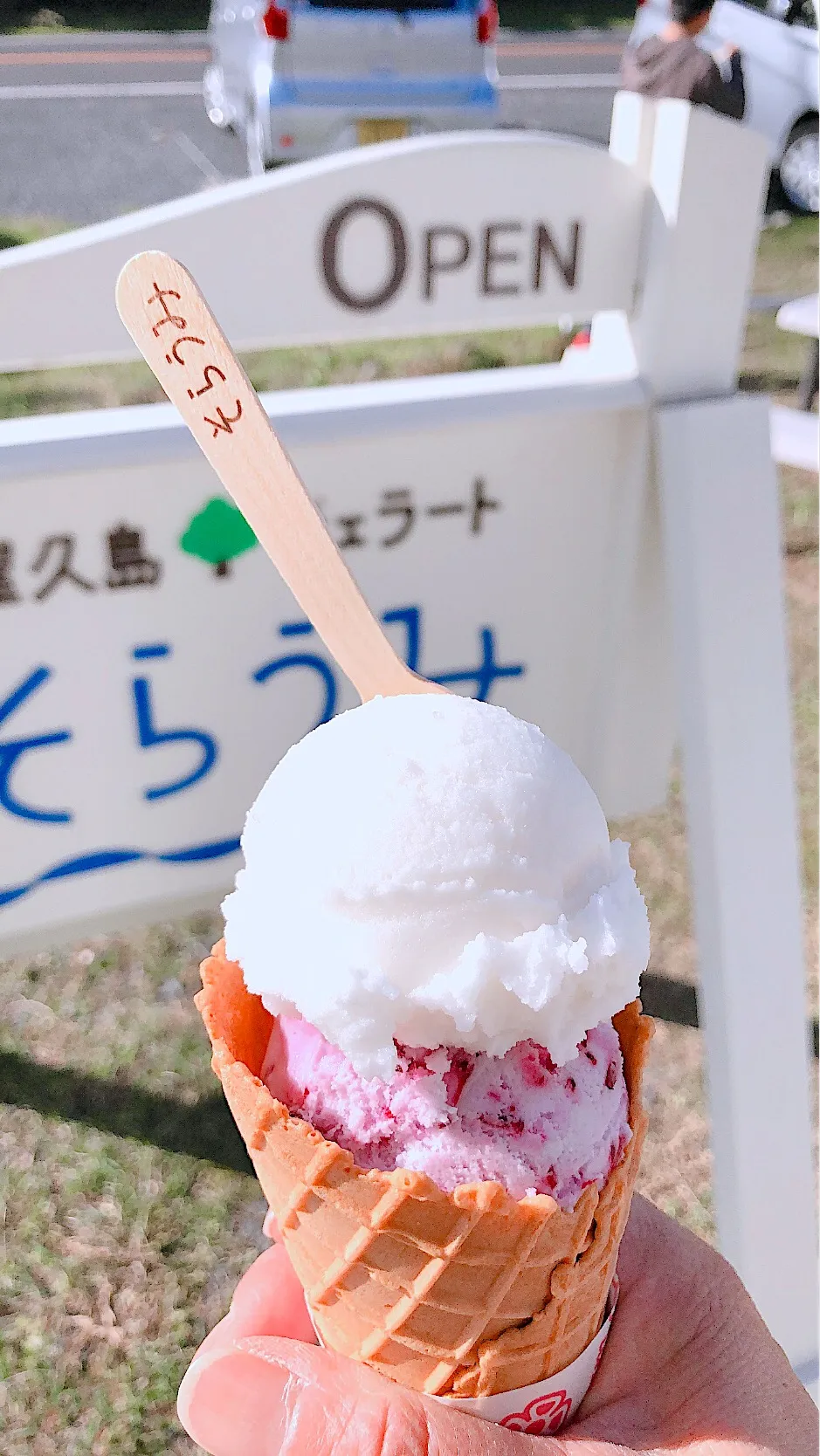 屋久島、そらうみジェラート|りょうさん