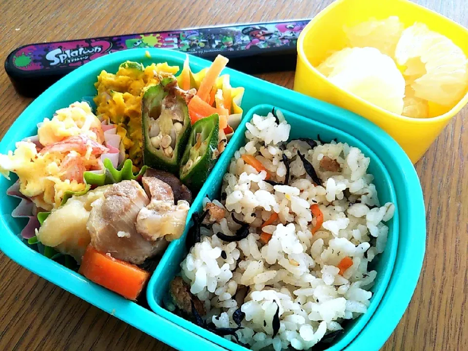 Snapdishの料理写真:4/2 学童弁当|まきごろうさん