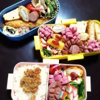 Snapdishの料理写真:2019.04.02꙳★*ﾟ日常弁当•*¨*•.¸¸♬︎|ひゆりままさん