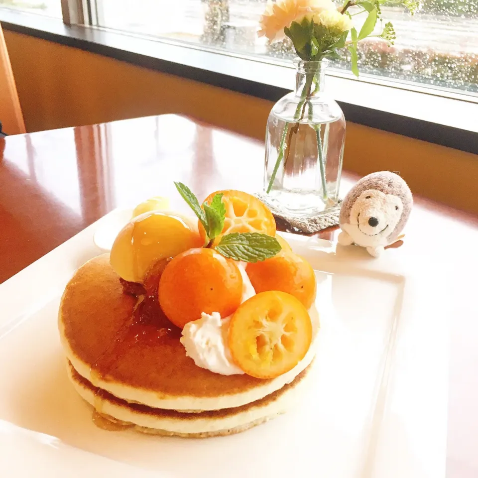 はちみつ金柑パンケーキ🥞🍯🍊|leeさん