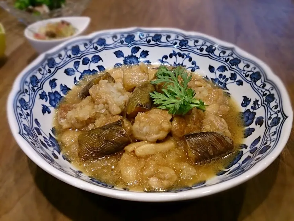 鶏となすのみぞれ煮|古尾谷りかこさん