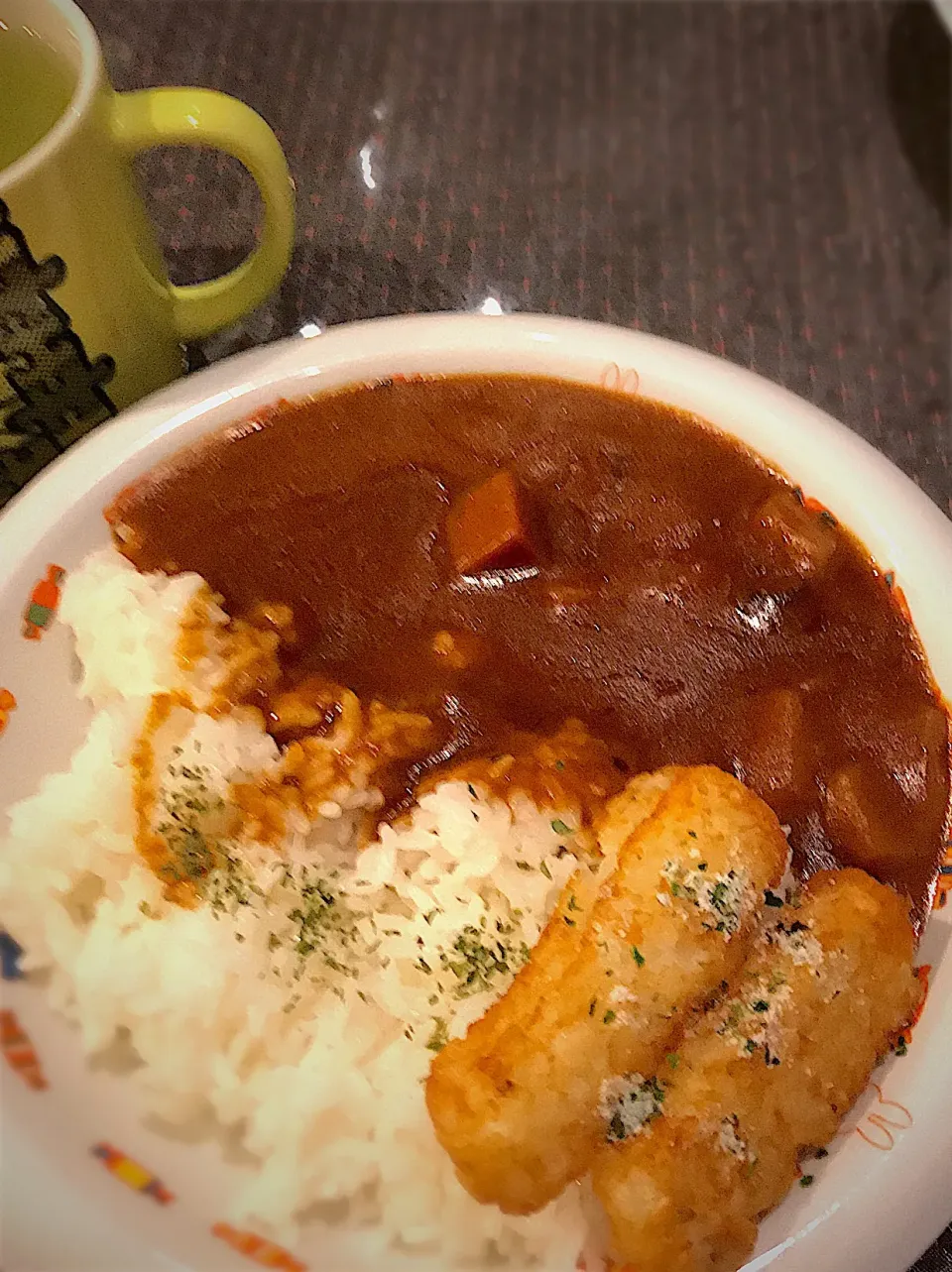 ビーフカレー🍛  ハッシュポテト 海苔塩|ch＊K*∀o(^^*)♪さん