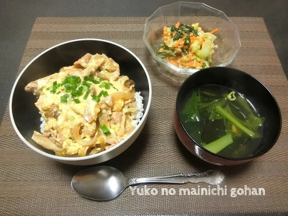 夜ご飯～豚卵丼～|cookinyukoさん