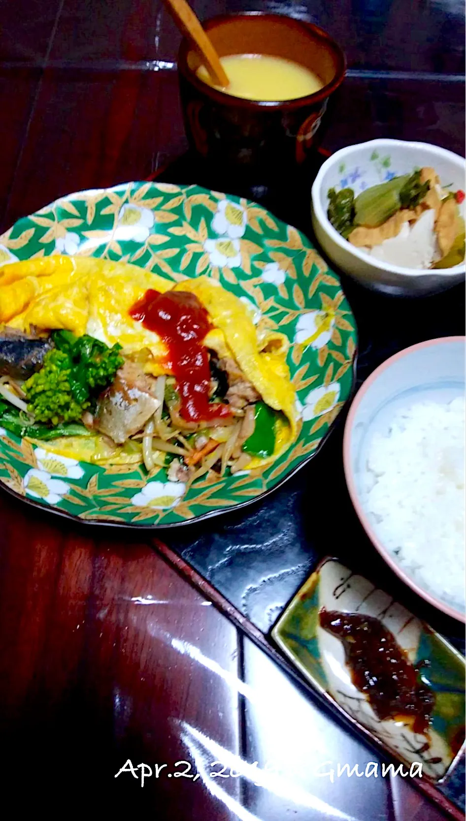 Gママの晩ごはん☆鯖缶入りオムレツ風|kaoriさん