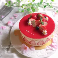 フレジェ🍓
 #手作り #バースデーケーキ  #お菓子作り  #いちご #フレジェ