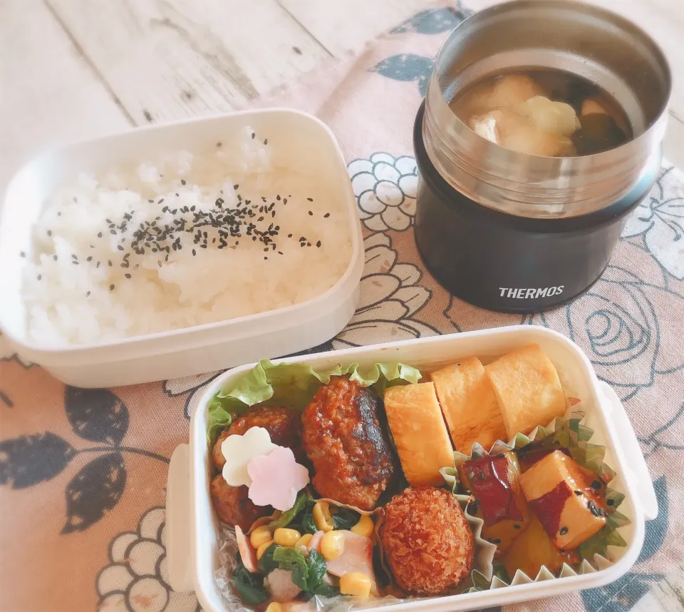 4/3 🌸旦那さんのお弁当🍙|☁︎s*a ☁︎さん