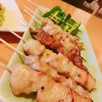 Snapdishの料理写真:居酒屋の焼き鳥😋|ゆきのさん