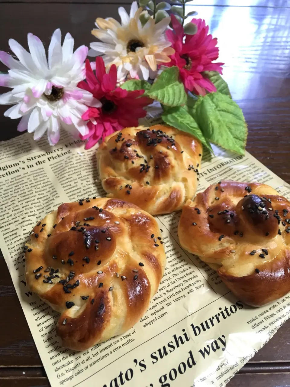 Snapdishの料理写真:スイートポテトのうずまきパン | TOMOのブログ|TOMOさん