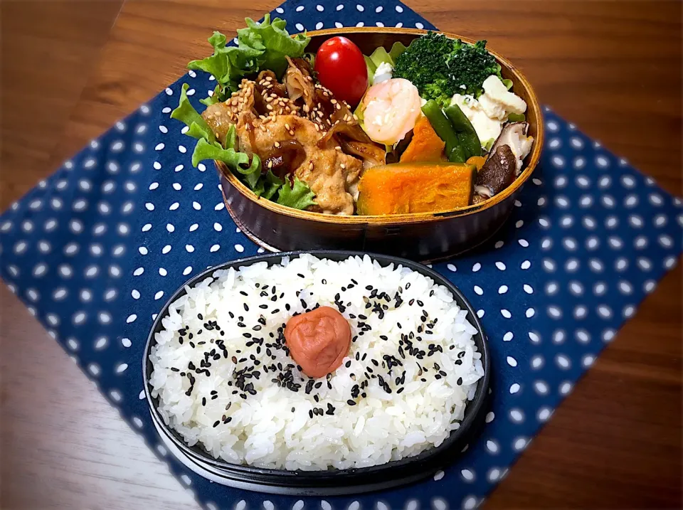 Snapdishの料理写真:旦那さん弁当
 #わっぱ弁当|Hana☆Rさん