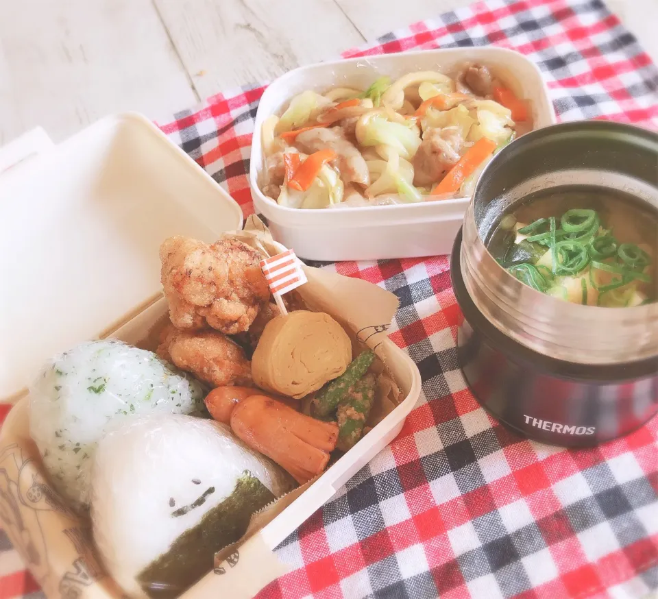 Snapdishの料理写真:4/4 🌸旦那さんのお弁当🍙|☁︎s*a ☁︎さん