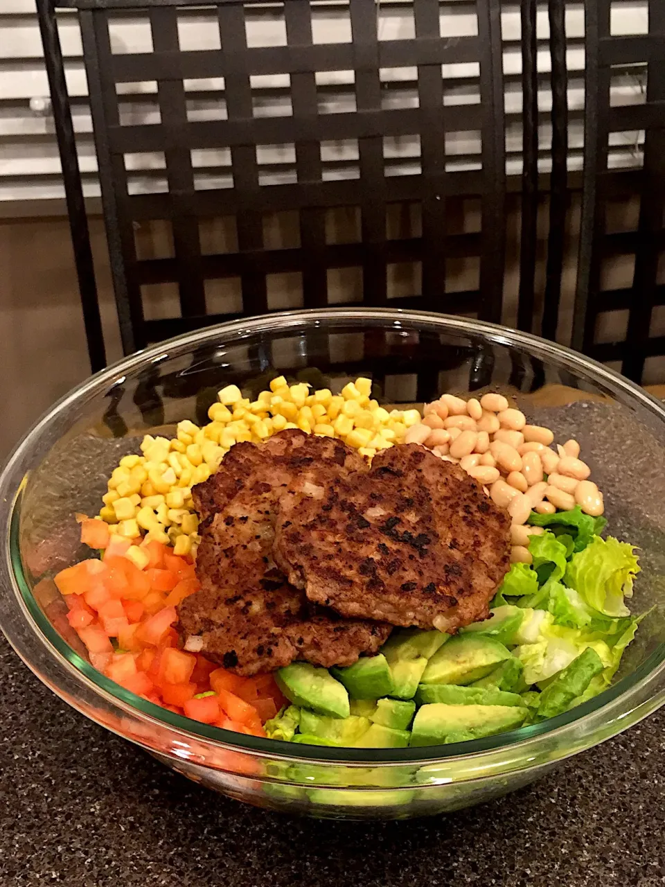 Snapdishの料理写真:Tex mex salad with croqueta de carne molida #fit|FitMomDoc19さん