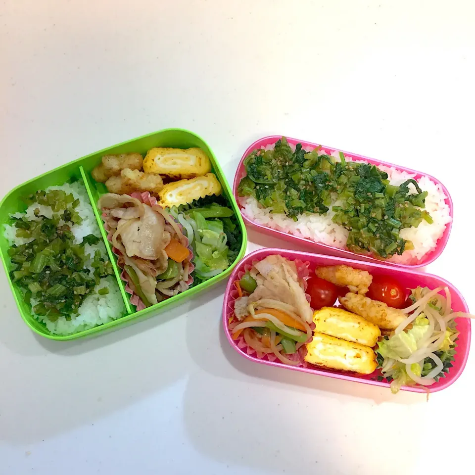 豚バラの野菜炒め弁当！カブの葉のふりかけも！|よくちゃんさん