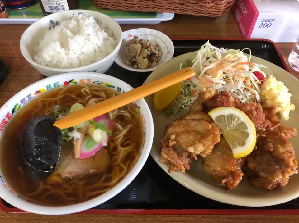 富良野の山香食堂のから揚げ定食|Isao Kataokaさん