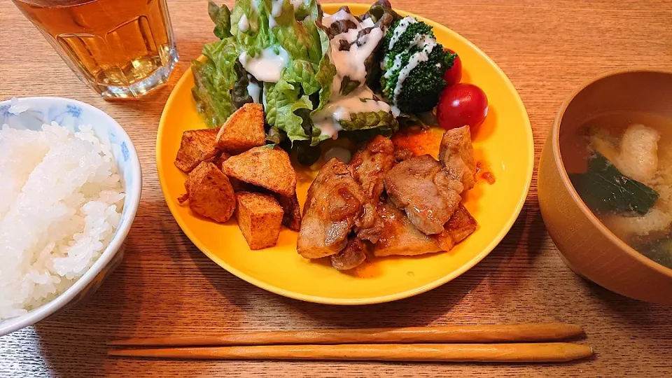 豚肉にんにく醤油焼き😊|しほさん