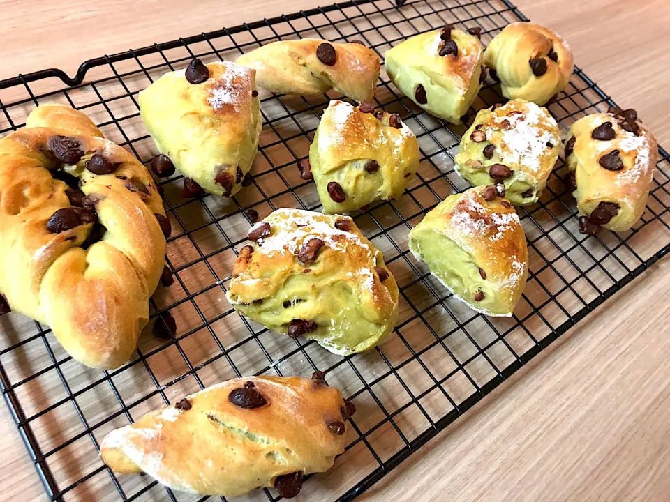 抹茶甘納豆パン
抹茶チョコパン|きむらゆりかさん