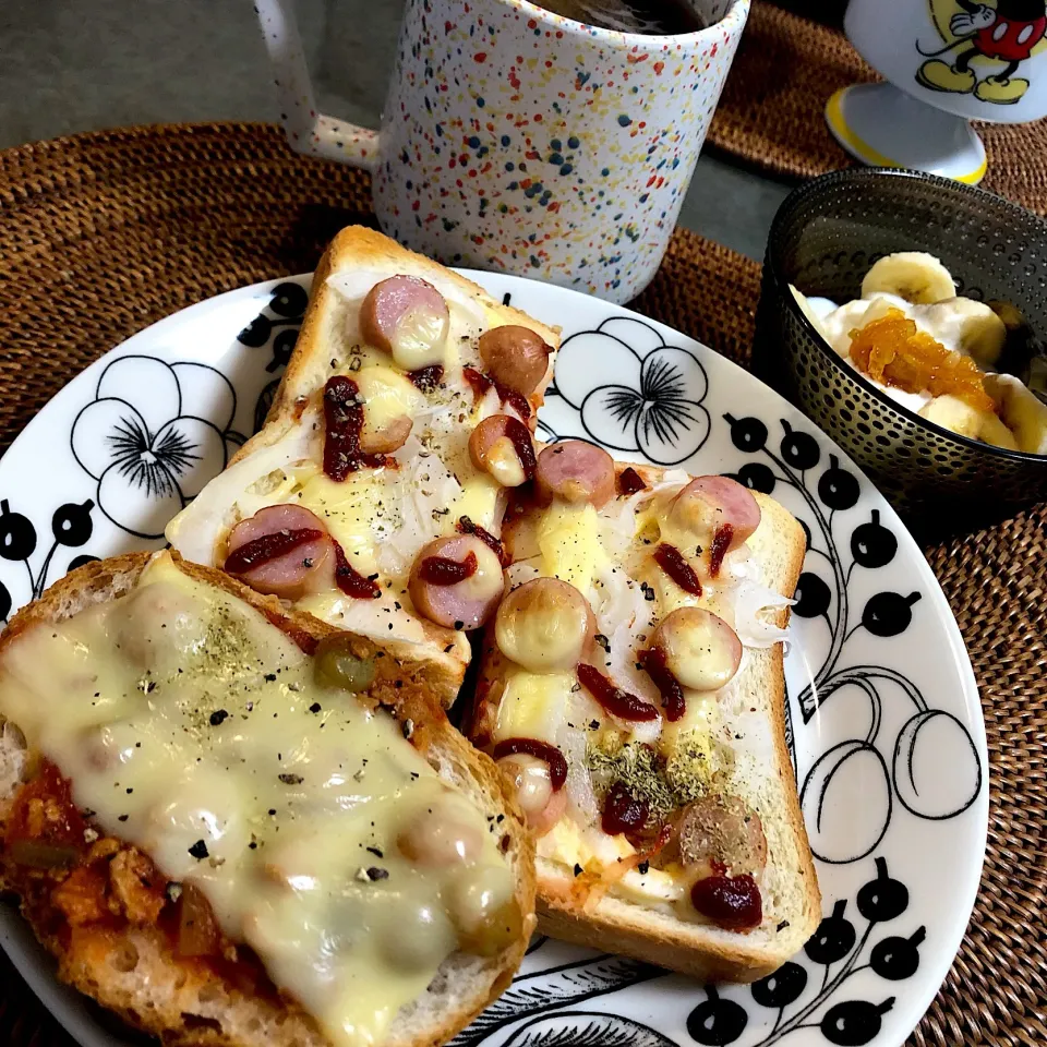 Snapdishの料理写真:朝ごぱん(ﾟ∀ﾟ)|nao子さん