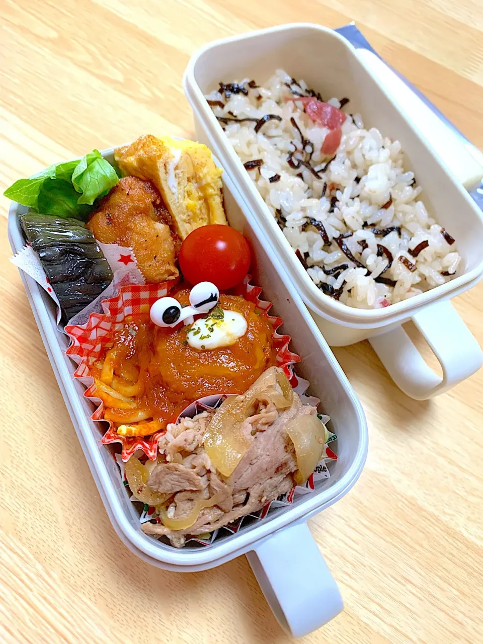 Snapdishの料理写真:19.4.5⭐️チビちゃん弁当|ニャオさん