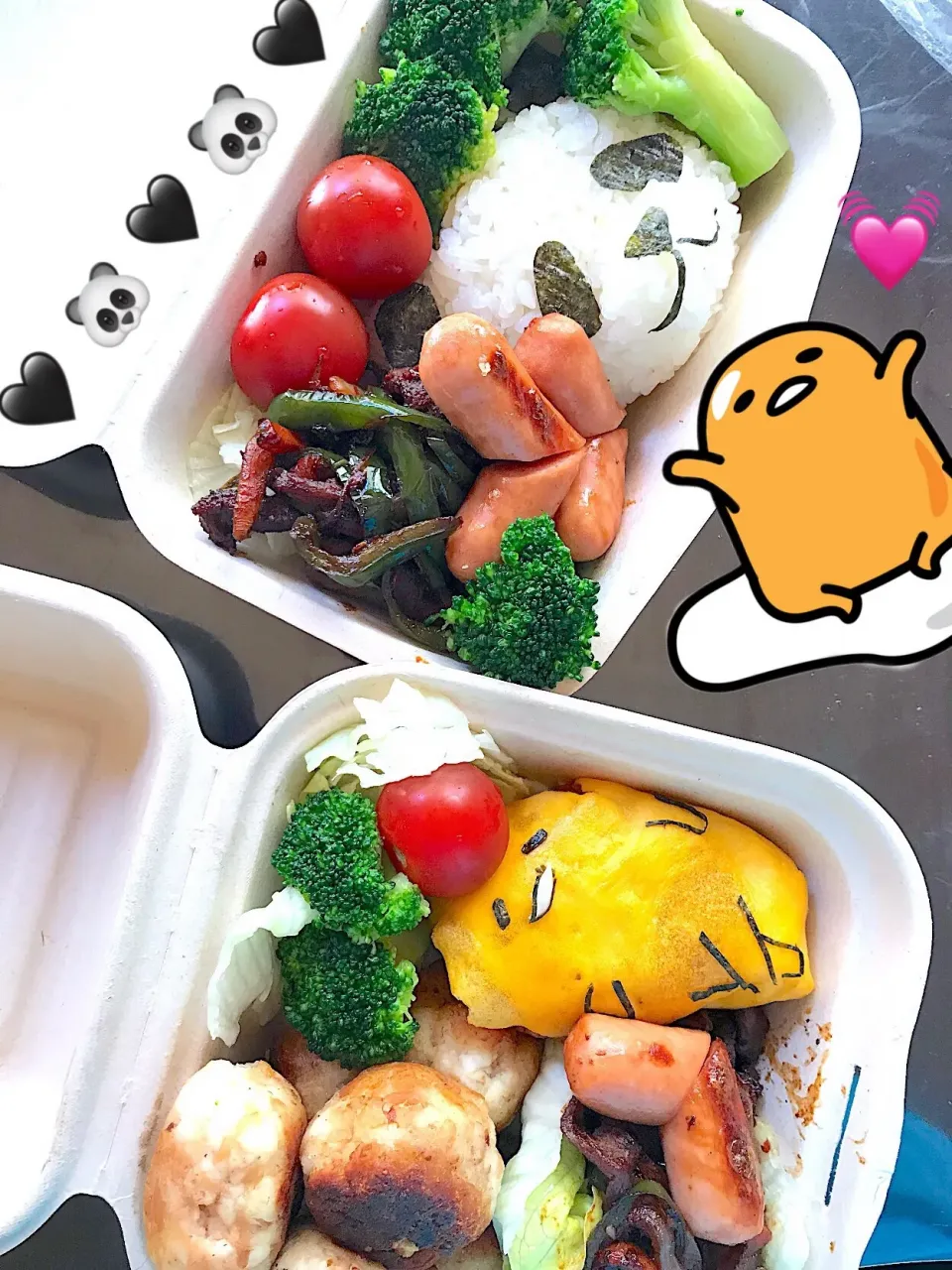 ぐでたま と パンダくんの花見弁当🌸|おぐら ゆかさん